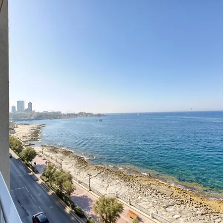 A Beautiful Seafront With Balcony & Views By 360 Estates Sliema